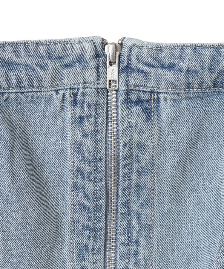 earth music&ecology「フロントジップデニムビスチェ」|ベスト・ジレ|