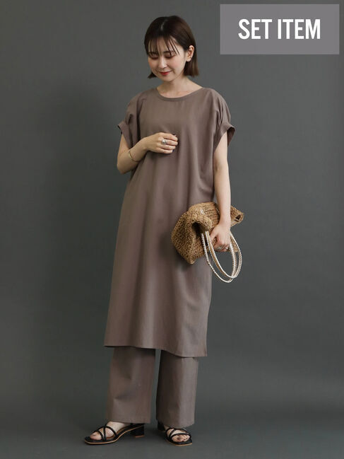  「SET リネンブレンドチュニック+パンツ」|チュニック|