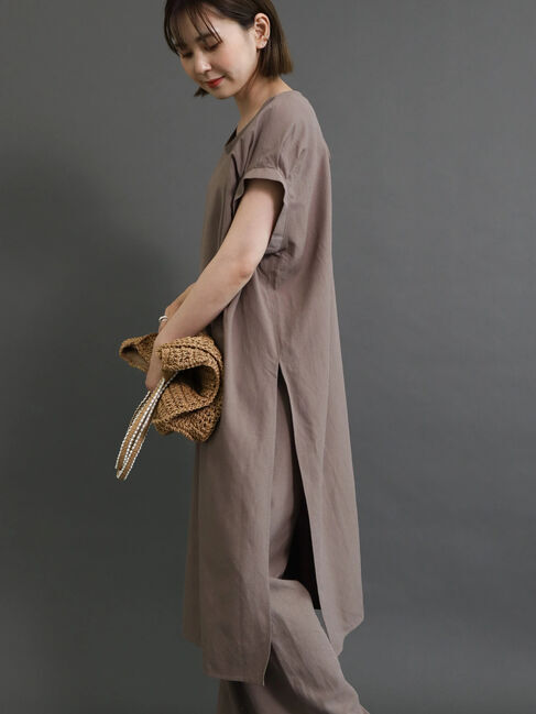  「SET リネンブレンドチュニック+パンツ」|チュニック|