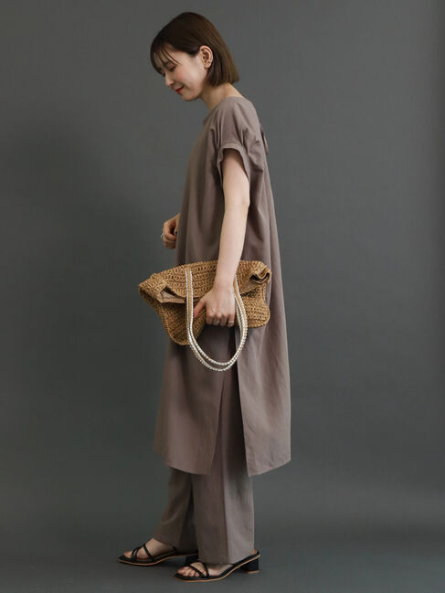  「SET リネンブレンドチュニック+パンツ」|チュニック|