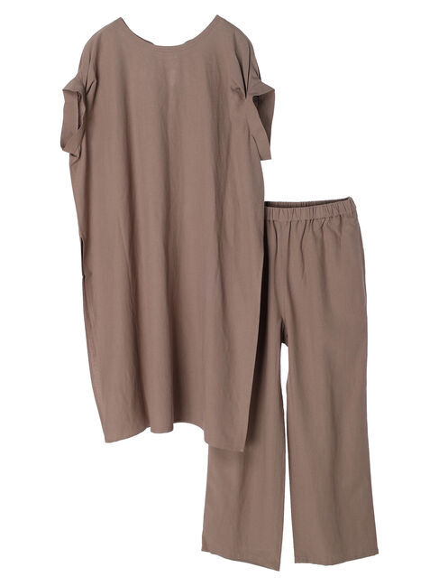  「SET リネンブレンドチュニック+パンツ」|チュニック|