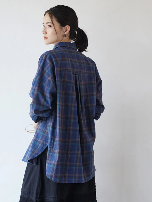  「綿ビエラチェックシャツ」|シャツ・ブラウス|