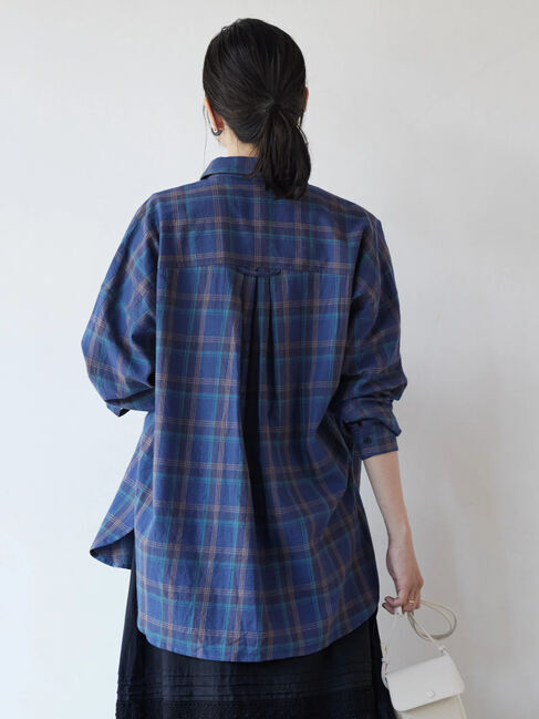  「綿ビエラチェックシャツ」|シャツ・ブラウス|