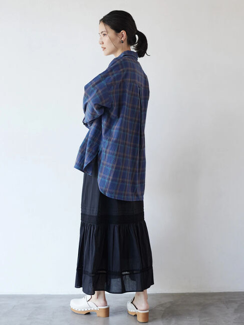  「綿ビエラチェックシャツ」|シャツ・ブラウス|