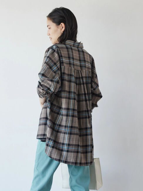  「綿ビエラチェックシャツ」|シャツ・ブラウス|