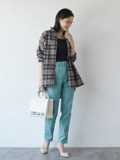 「綿ビエラチェックシャツ」|シャツ・ブラウス|