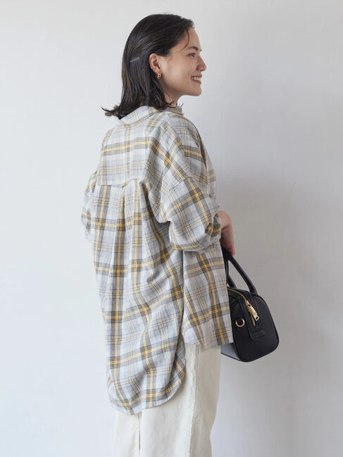  「綿ビエラチェックシャツ」|シャツ・ブラウス|