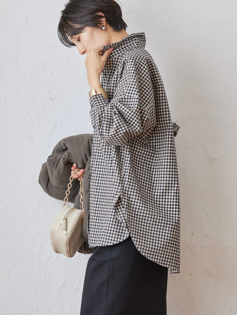  「綿ビエラチェックシャツ」|シャツ・ブラウス|