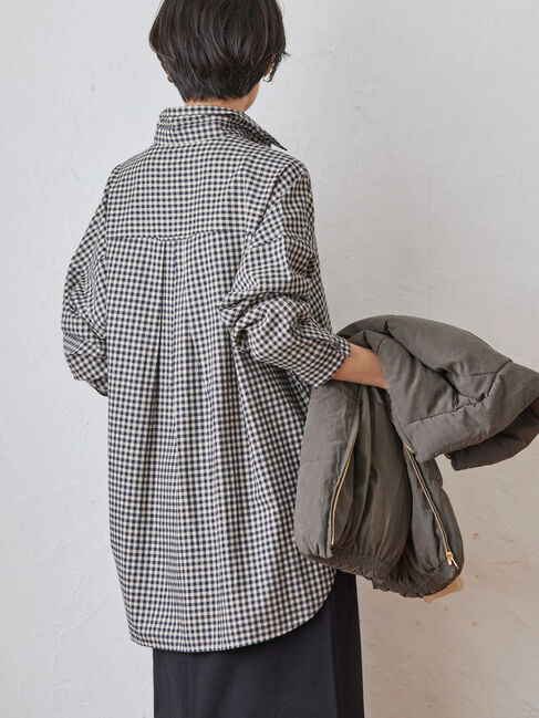  「綿ビエラチェックシャツ」|シャツ・ブラウス|