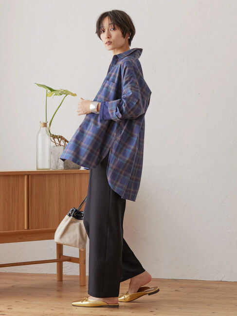  「綿ビエラチェックシャツ」|シャツ・ブラウス|