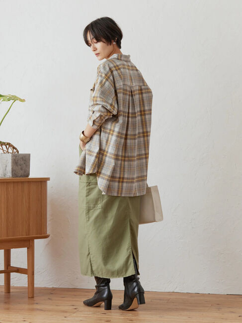  「綿ビエラチェックシャツ」|シャツ・ブラウス|