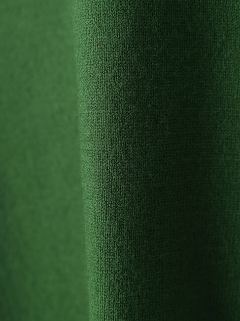  「パチパチしにくいクルーネックニットチュニック」|ニット・セーター|