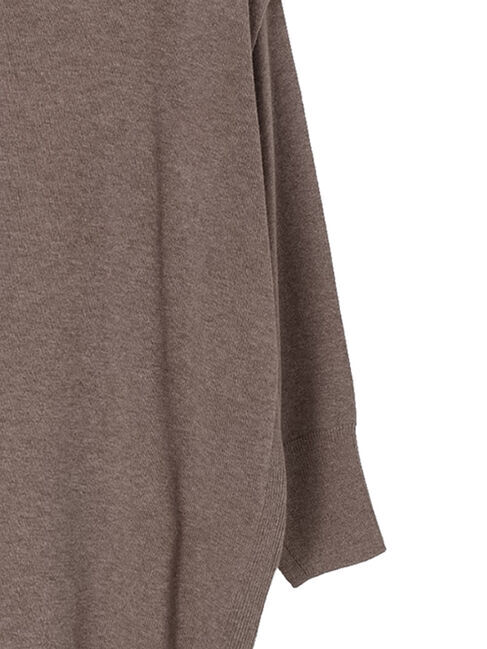  「SET タートルネックプルオーバー+Vネックワンピース」|ワンピース|