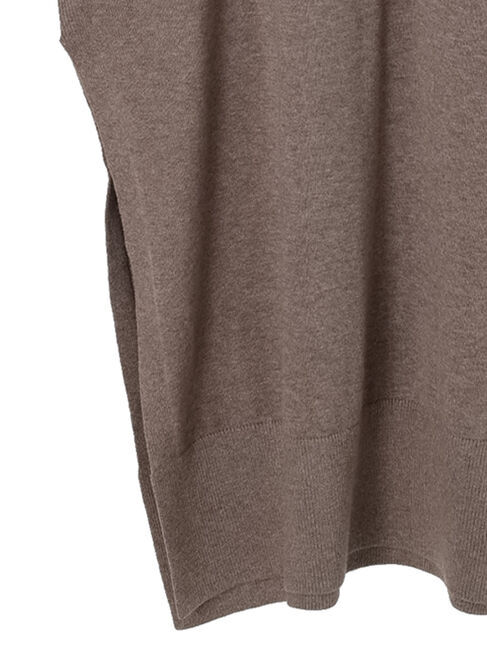  「SET タートルネックプルオーバー+Vネックワンピース」|ワンピース|