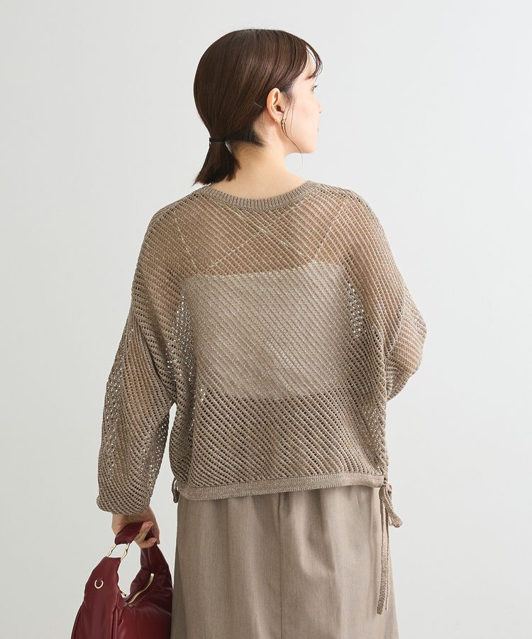 Green Parks「ラメメッシュニットプルオーバー」|ニット・セーター|