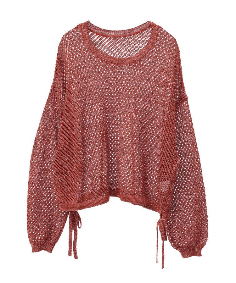 Green Parks「ラメメッシュニットプルオーバー」|ニット・セーター|