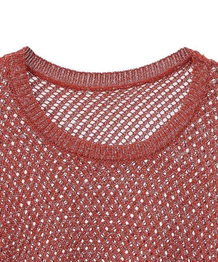 Green Parks「ラメメッシュニットプルオーバー」|ニット・セーター|