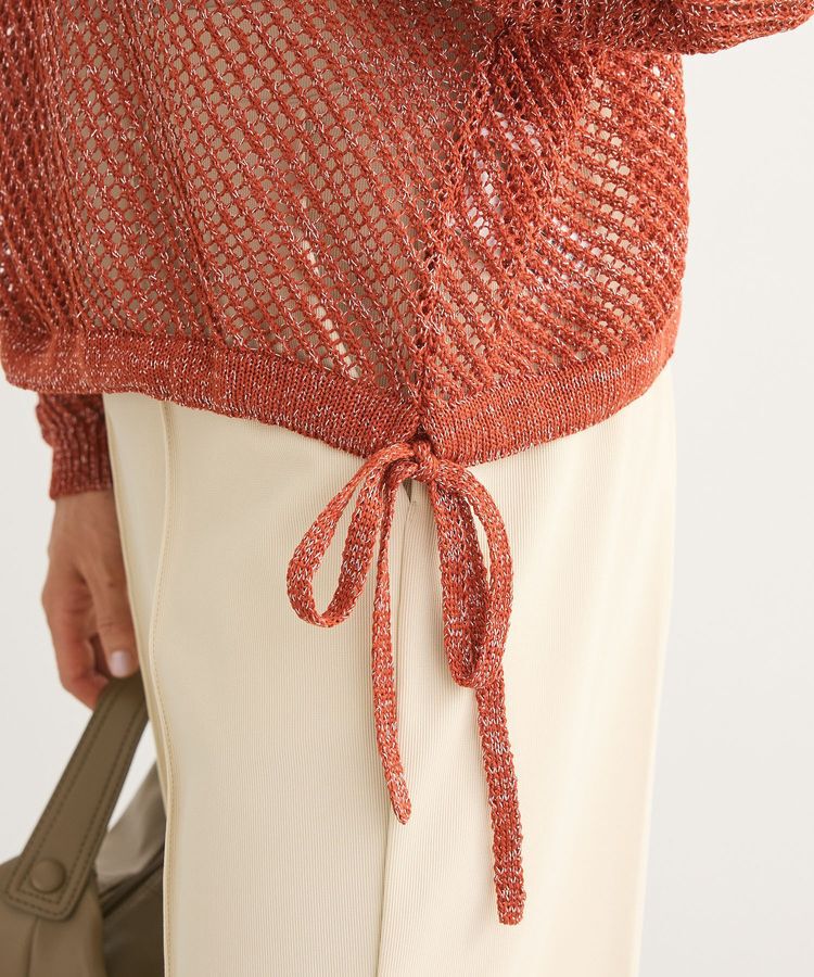 Green Parks「ラメメッシュニットプルオーバー」|ニット・セーター|