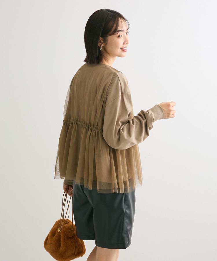 Green Parks「SET2点 チュールベスト+ロンTEE」|Tシャツ・カットソー|