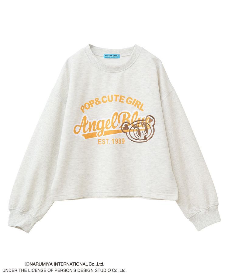 Green Parks「ANGEL BLUE長袖ロゴ刺繍プルオーバー」|スウェット・ジャージ|