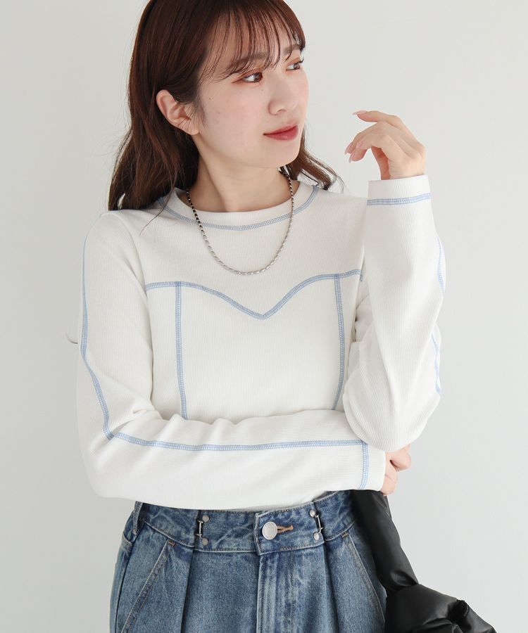 Green Parks「・SUGAR SPOON カラーstリブロンTEE」|Tシャツ・カットソー|