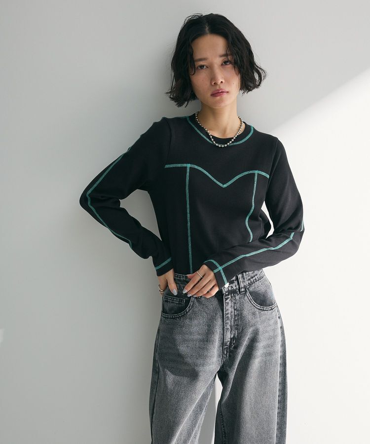 Green Parks「・SUGAR SPOON カラーstリブロンTEE」|Tシャツ・カットソー|