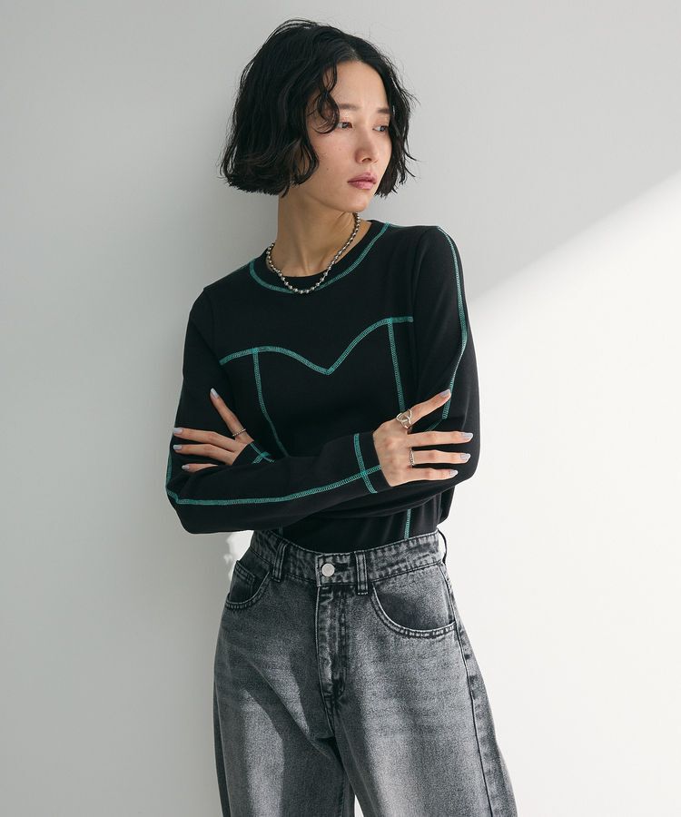 Green Parks「・SUGAR SPOON カラーstリブロンTEE」|Tシャツ・カットソー|