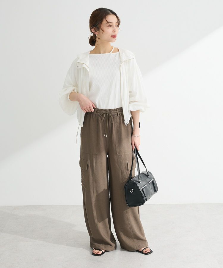 Green Parks「5分袖テレコリブプルオーバー」|Tシャツ・カットソー|