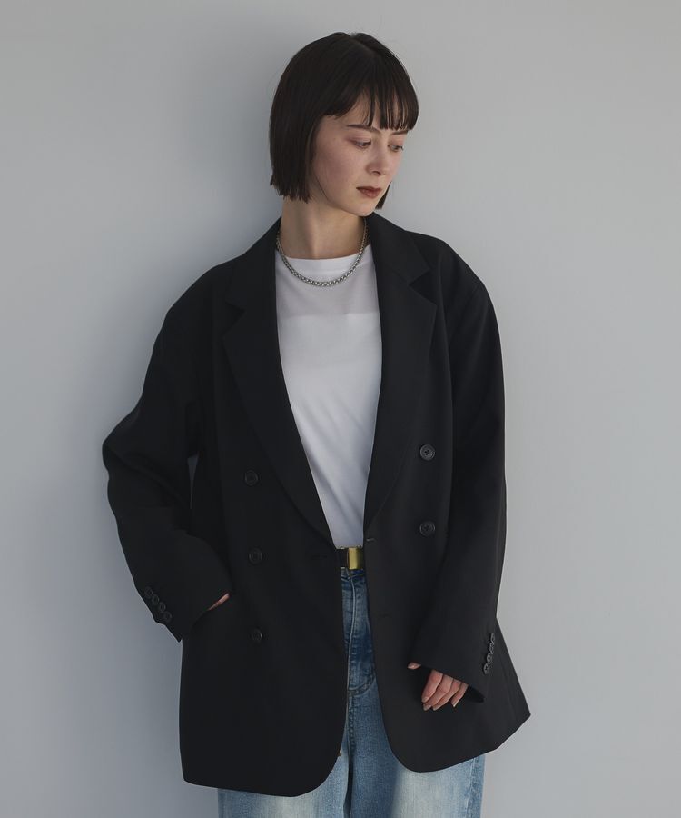 GARAGE OF GOOD CLOTHING「【日本製】ダブルブレストジャケット」|テーラードジャケット|Black