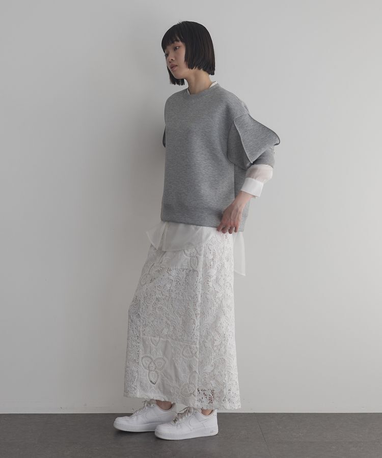 GARAGE OF GOOD CLOTHING「レースMIXトラペーズスカート」|スカート|