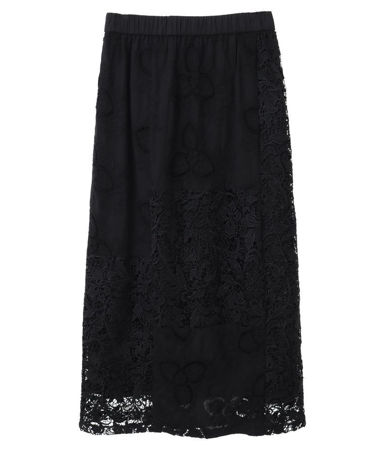 GARAGE OF GOOD CLOTHING「レースMIXトラペーズスカート」|スカート|