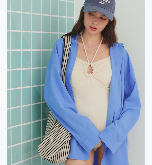 SEA DRESS「ビッグシルエットシャツ/ラッシュガード」|ビキニトップス|