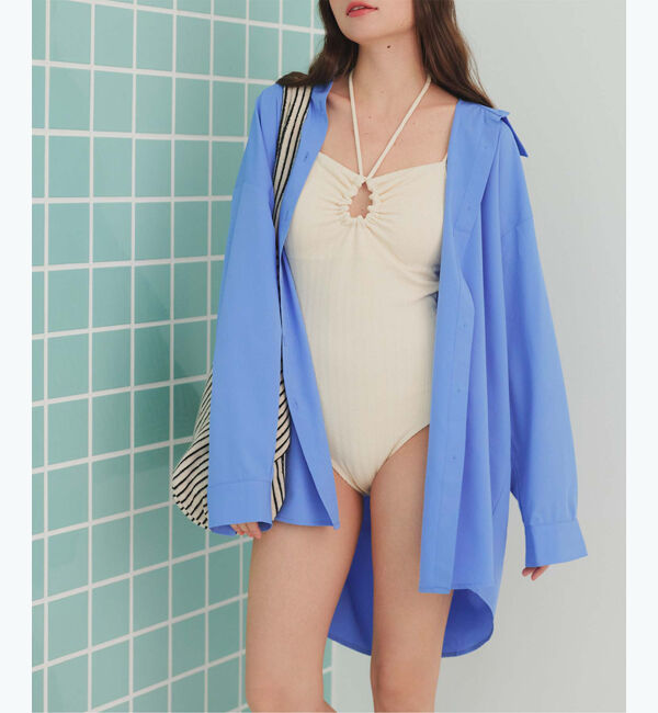 SEA DRESS「ビッグシルエットシャツ/ラッシュガード」|ビキニトップス|