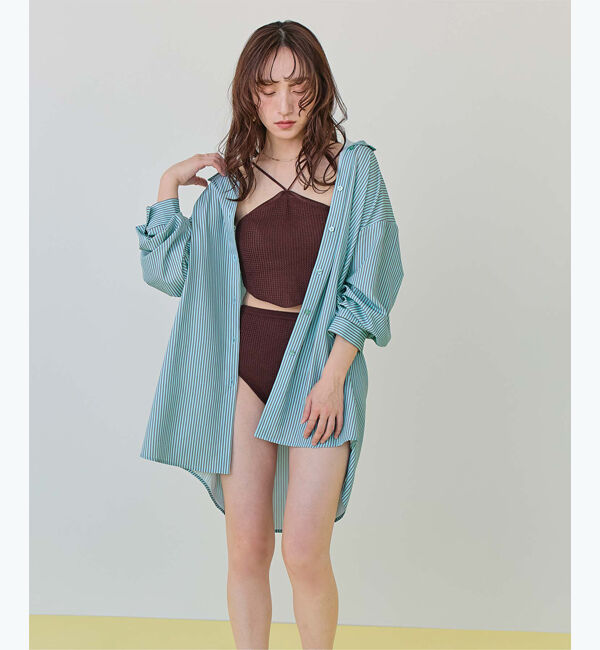 SEA DRESS「ビッグシルエットシャツ/ラッシュガード」|ビキニトップス|