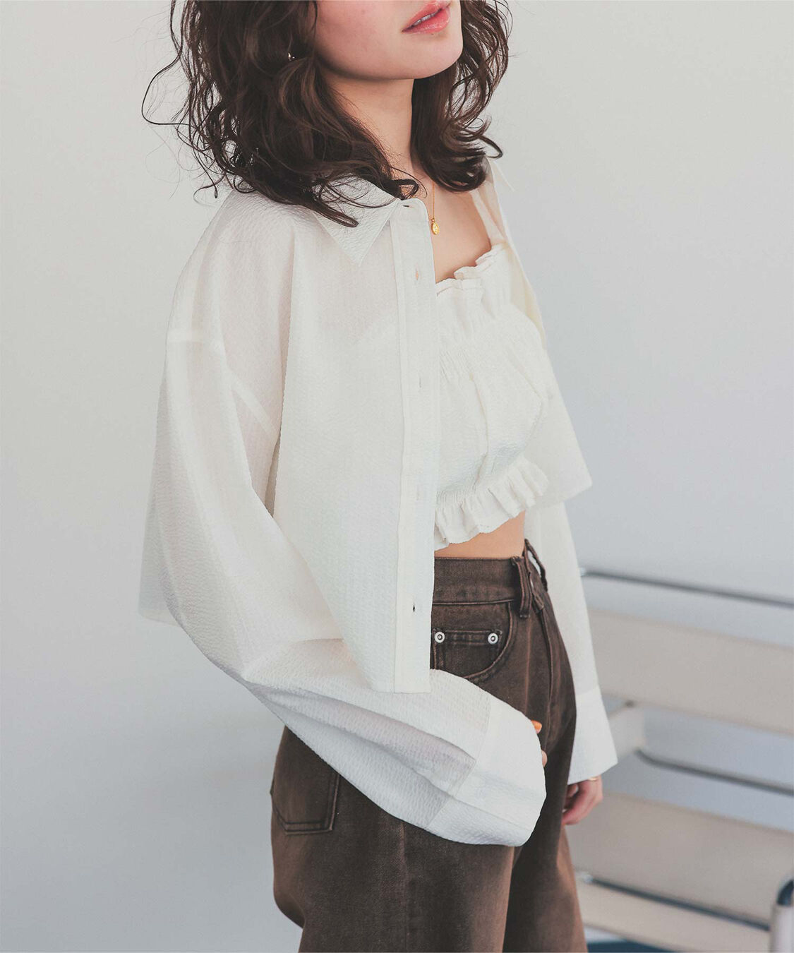 titivate「サッカーストライプシャツ」|シャツ・ブラウス|