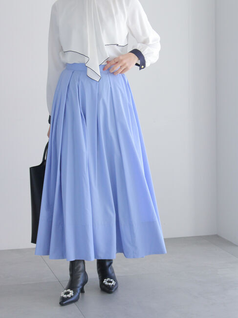 Te chichi「ランダムタックフレアスカート」|スカート|ブルー