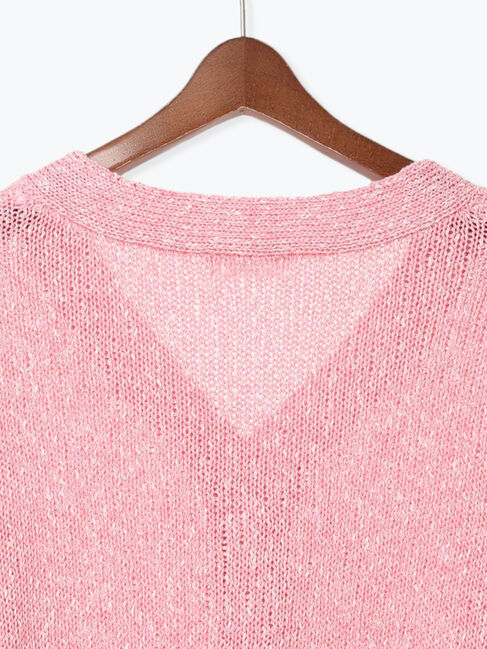 Te chichi TERRASSE「スラブクロップドVネックカーディガン《2025spring catalog item》」|カーディガン|