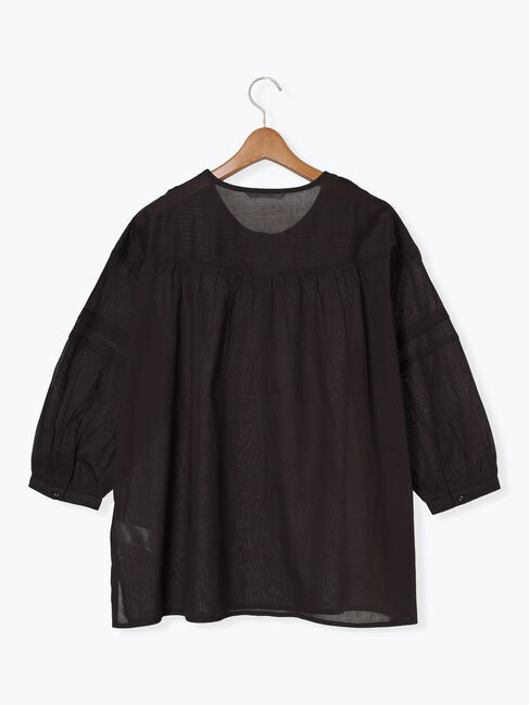 Lugnoncure「【INDIA made】コットンボイルピンタックブラウス」|シャツ・ブラウス|