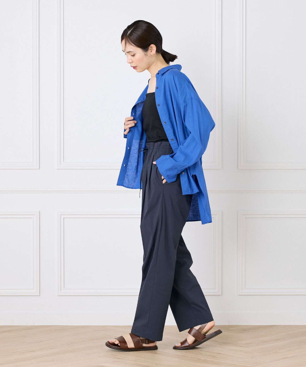 DAY by DAY it&rsquo;s international「タックテーパードイージーパンツ」|スラックス|