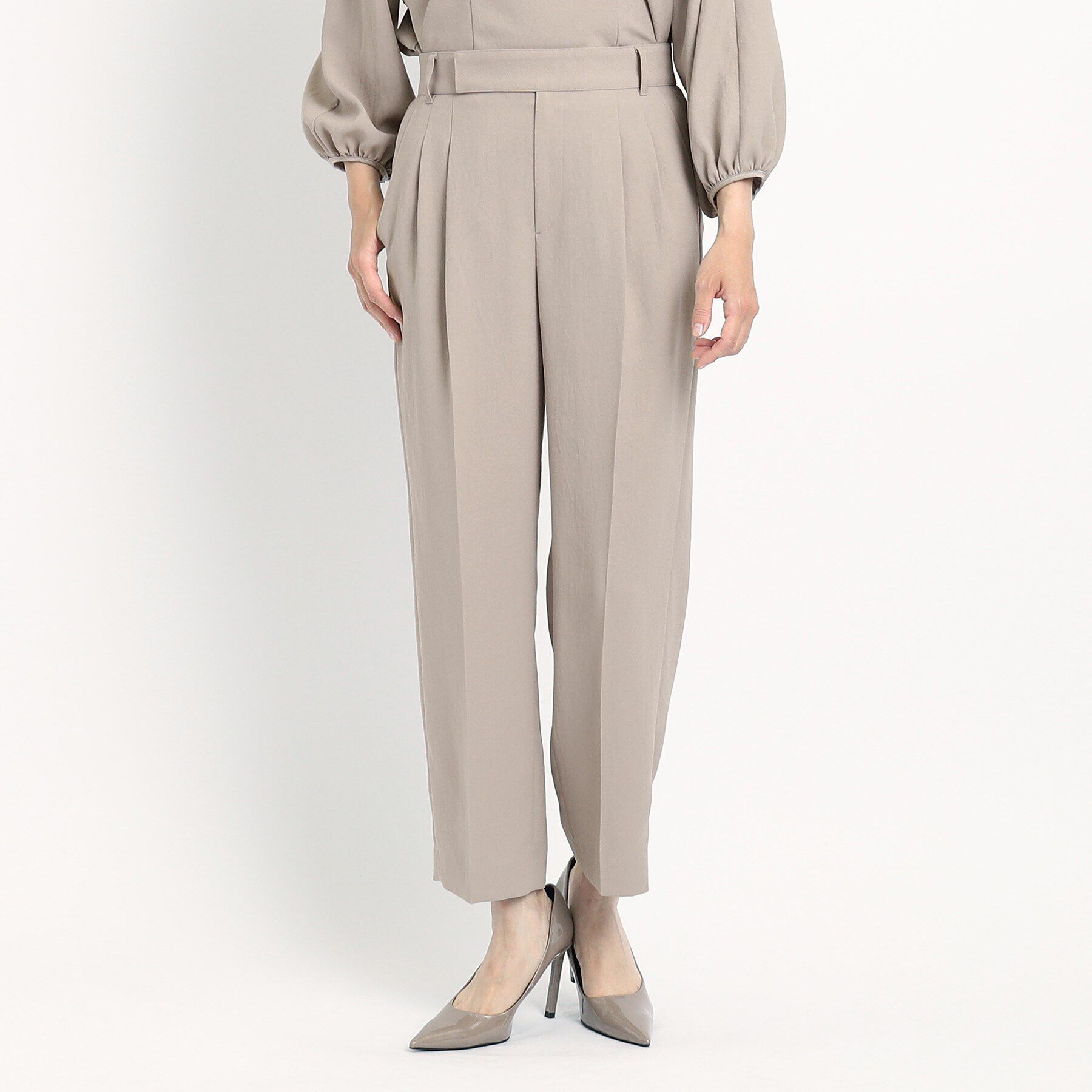 COUP DE CHANCE「【洗える／裏地無し】タック入りテーパードパンツ」|その他|