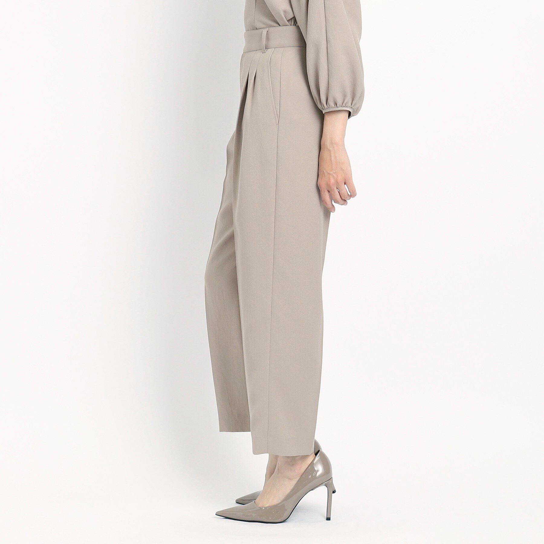 COUP DE CHANCE「【洗える／裏地無し】タック入りテーパードパンツ」|その他|