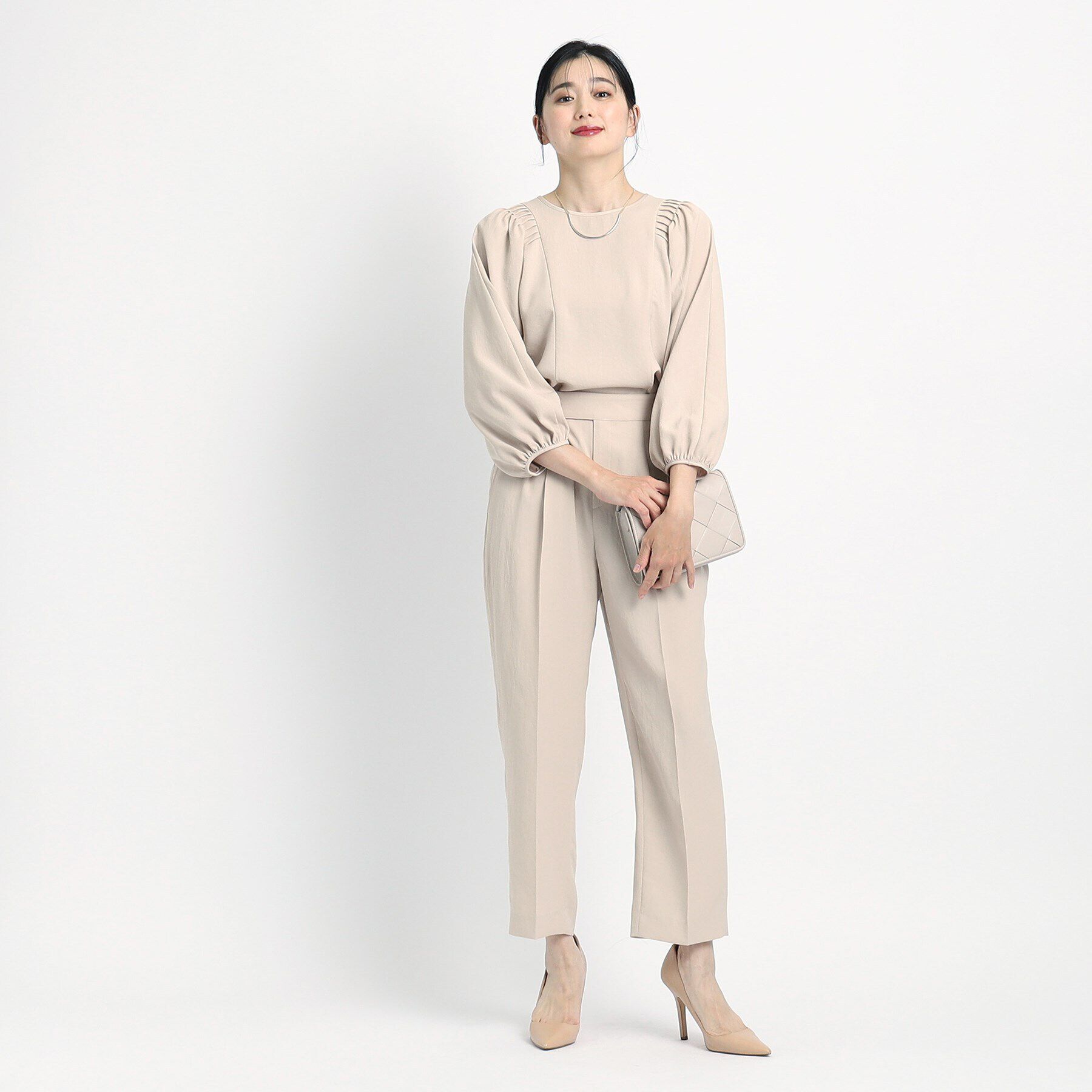 COUP DE CHANCE「【洗える／裏地無し】タック入りテーパードパンツ」|その他|