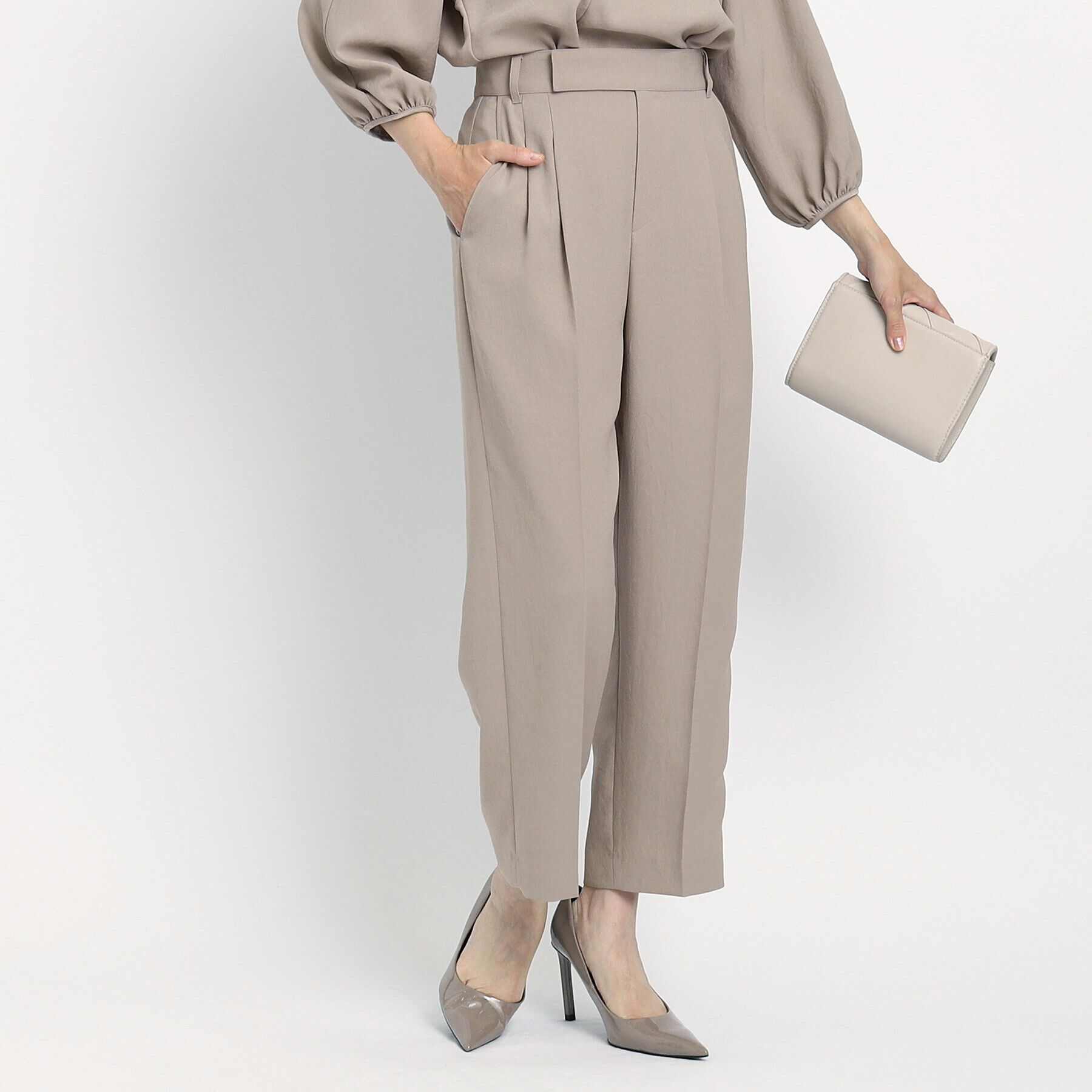 COUP DE CHANCE「【洗える／裏地無し】タック入りテーパードパンツ」|その他|