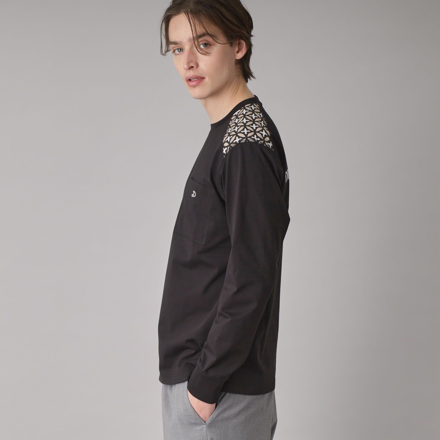 DRESSTERIOR「【接触冷感/UVカット】BACK BREEZE TECH ロングTシャツ」|Tシャツ・カットソー|