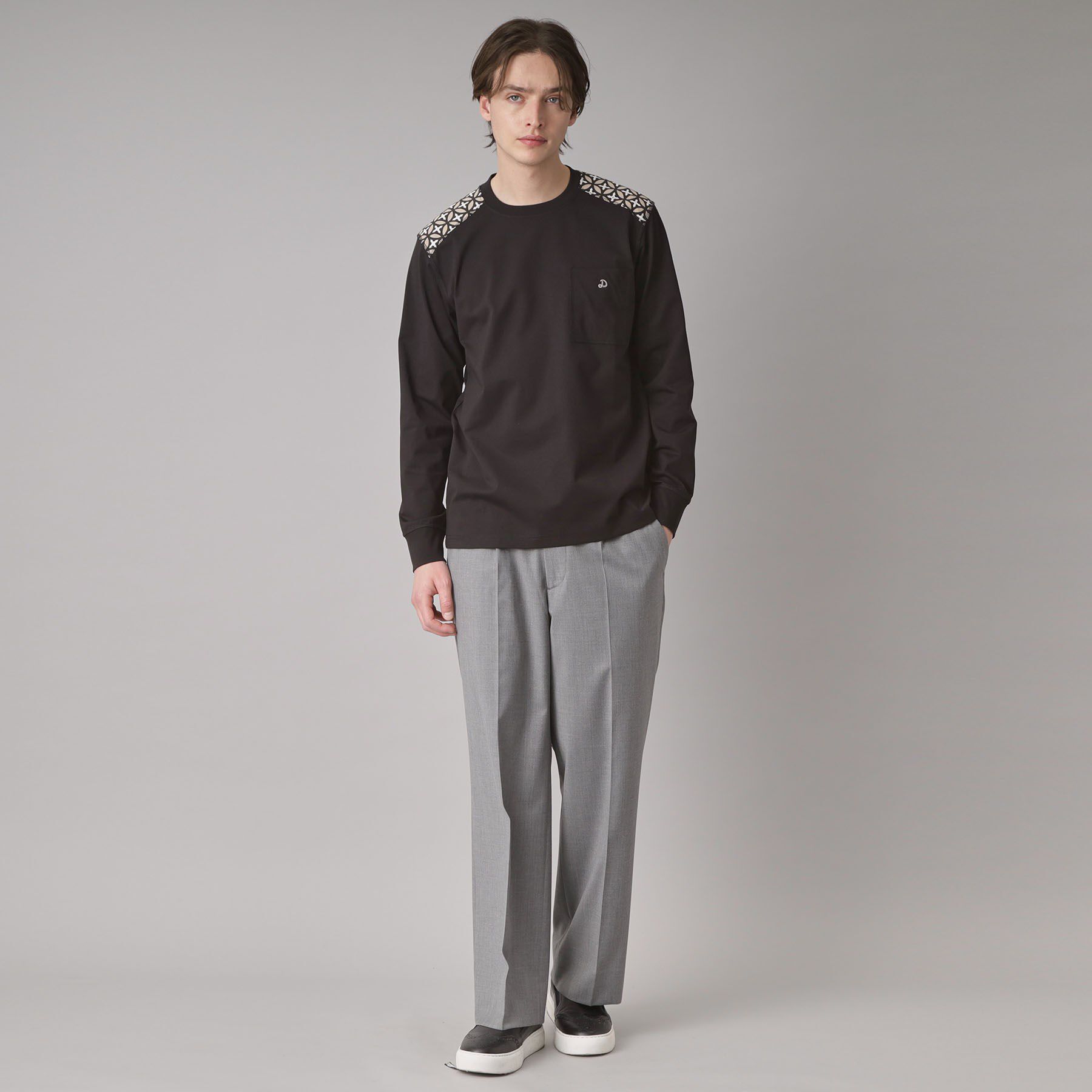 DRESSTERIOR「【接触冷感/UVカット】BACK BREEZE TECH ロングTシャツ」|Tシャツ・カットソー|