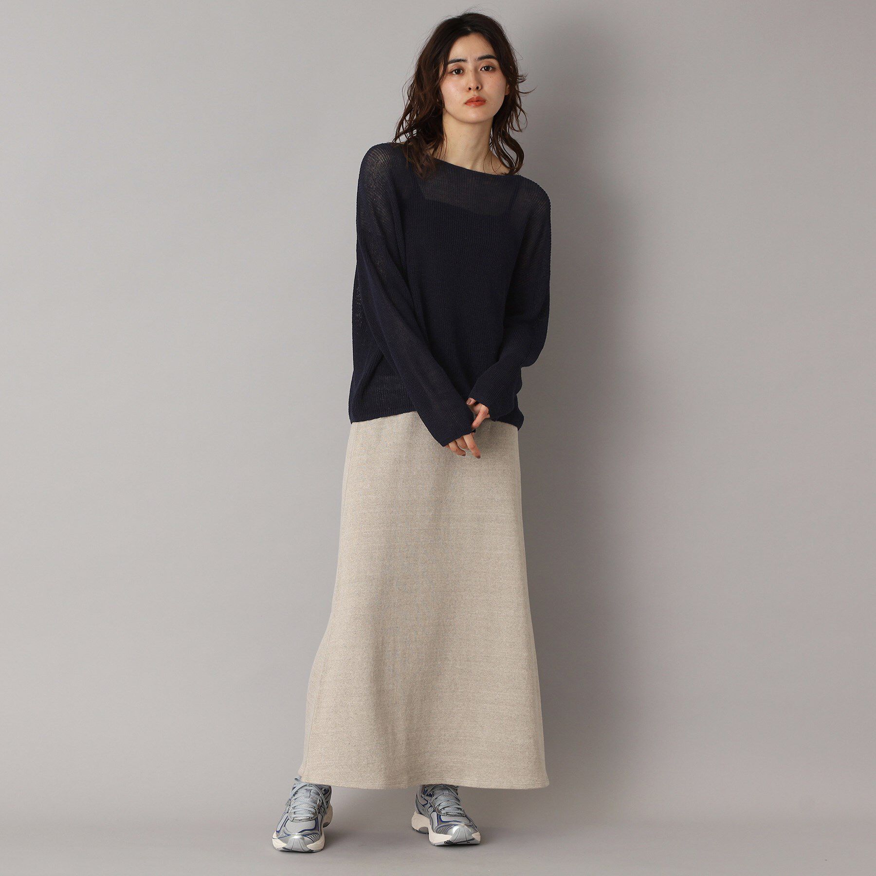 DRESSTERIOR「【洗える/薄手/清涼感】リネンブレンドプルオーバー」|ニット・セーター|