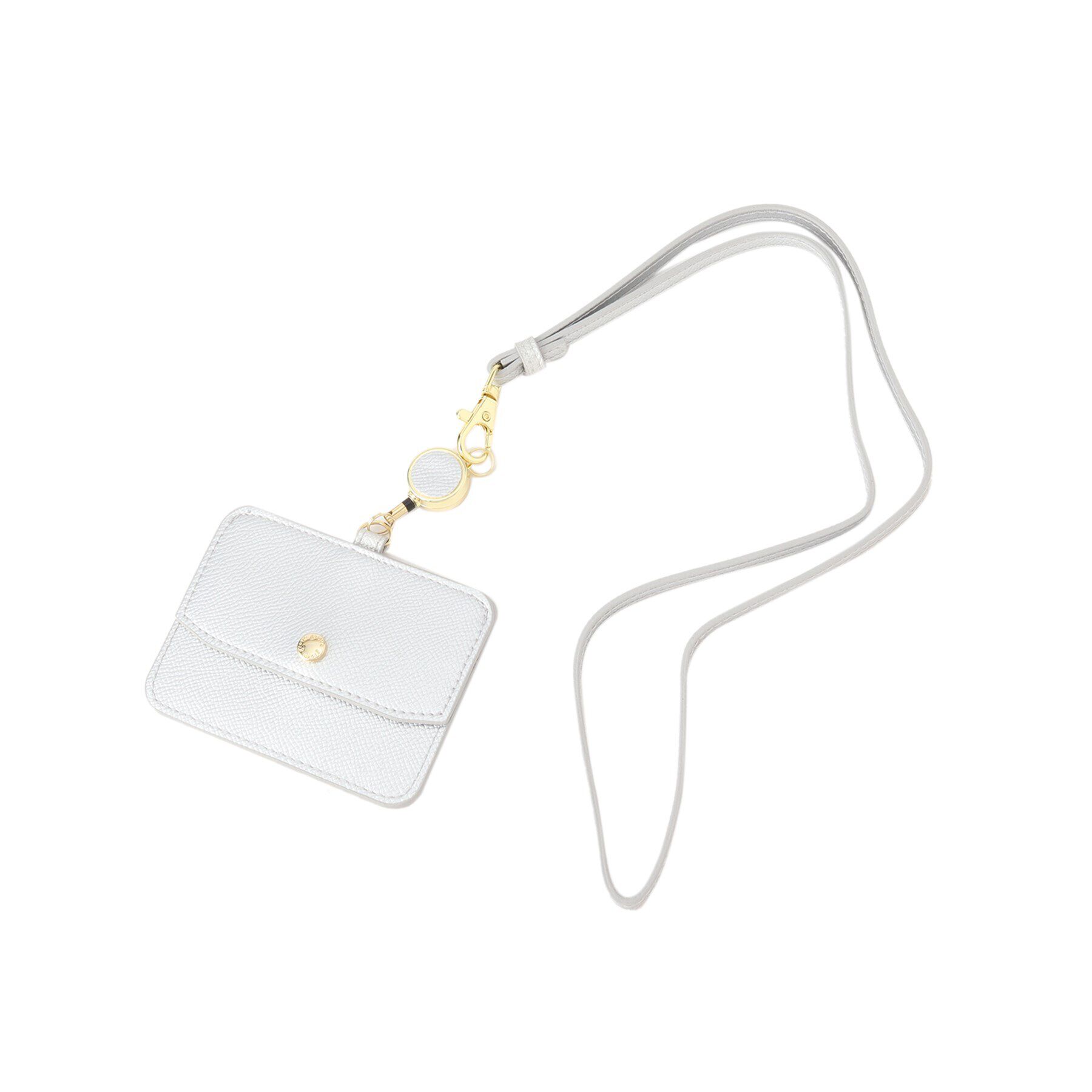 grove「フラップリール付きIDカードホルダー」|その他|シルバー(006)