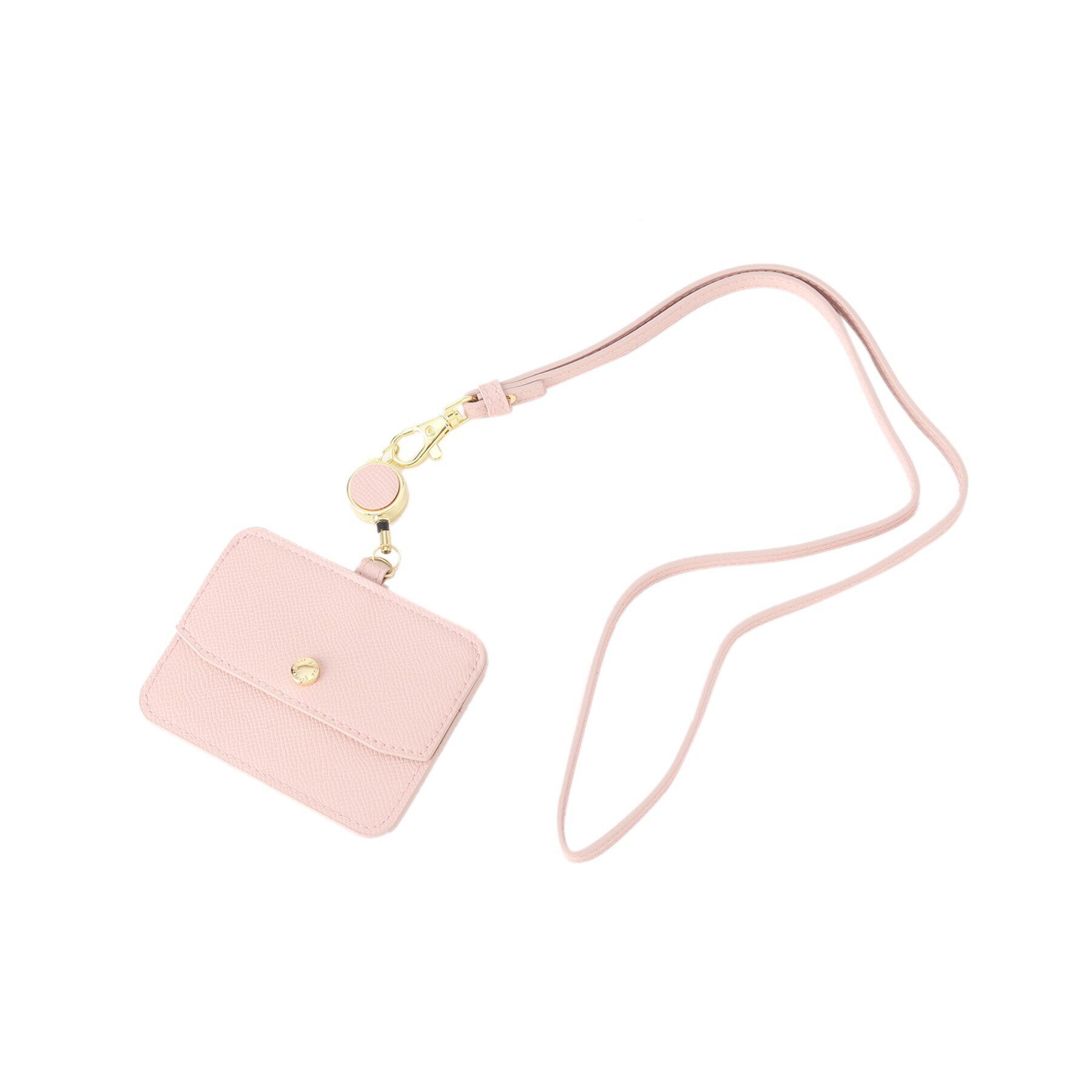 grove「フラップリール付きIDカードホルダー」|その他|ライトピンク(070