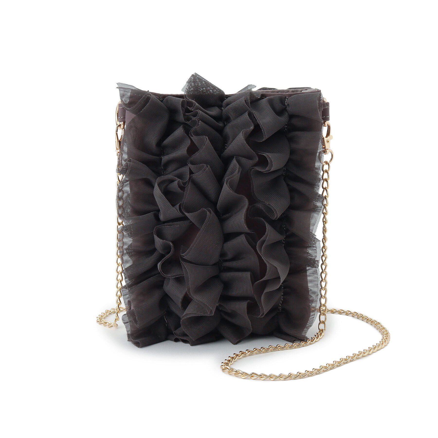 grove「チュールティアードミニショルダー」|ショルダー・メッセンジャー|