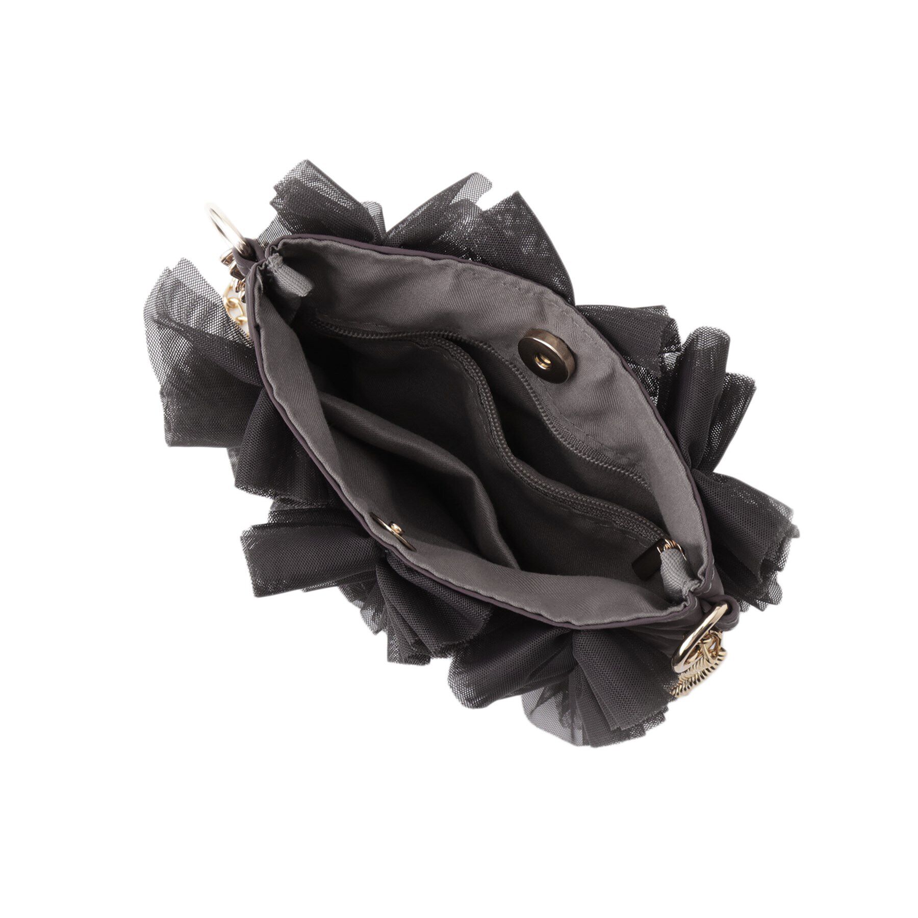 grove「チュールティアードミニショルダー」|ショルダー・メッセンジャー|